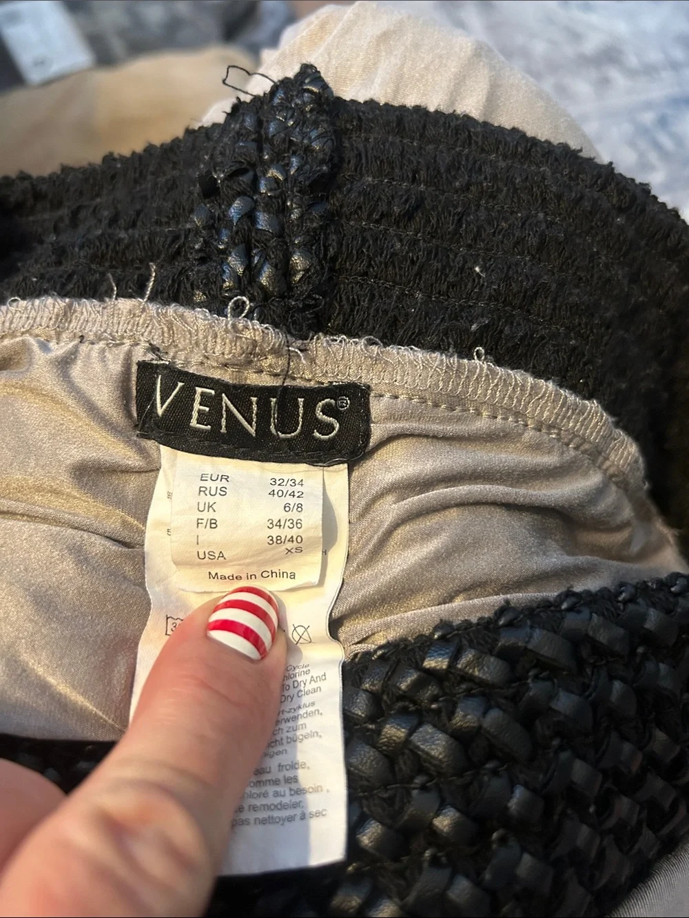 Venus Smocked Waist Maxi Skirt in Gray with Black Band